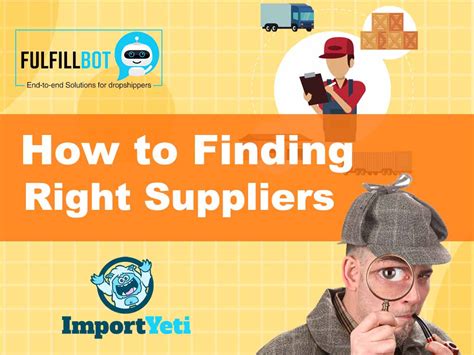 Finding the Right Suppliers