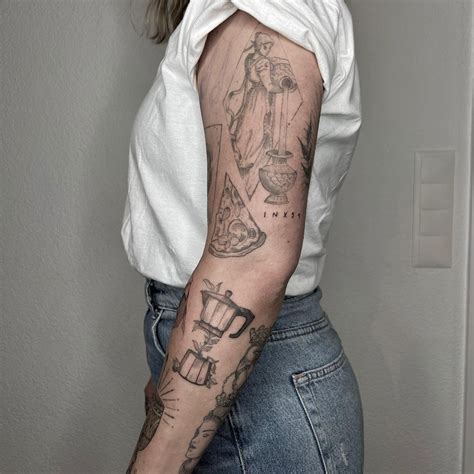 Fine Line Tattoo Sleeve