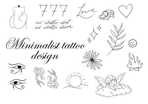 Fine Line Tattoo Stencils