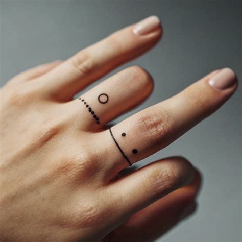 Finger Dot Tattoo