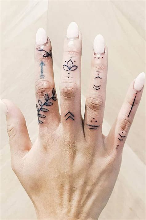 Finger Line Tattoos