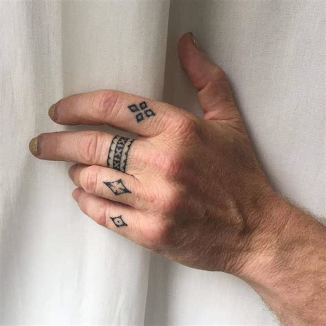 Finger Tattoo Men