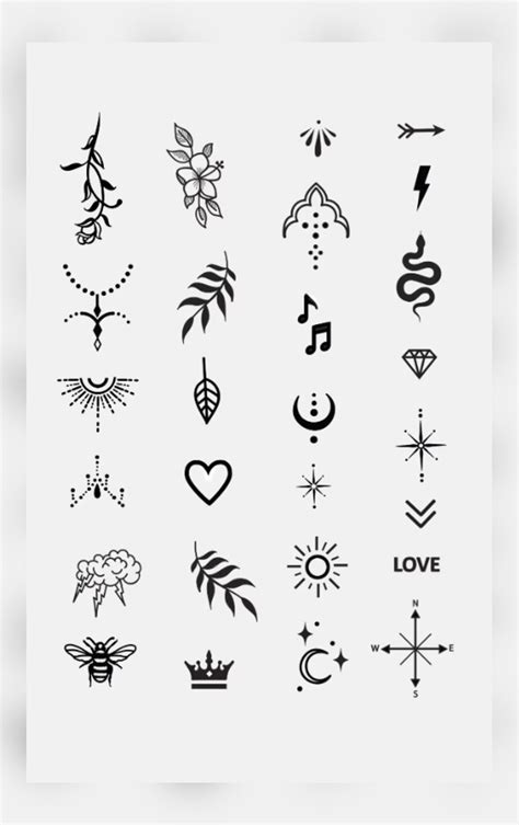 Finger Tattoo Stencils