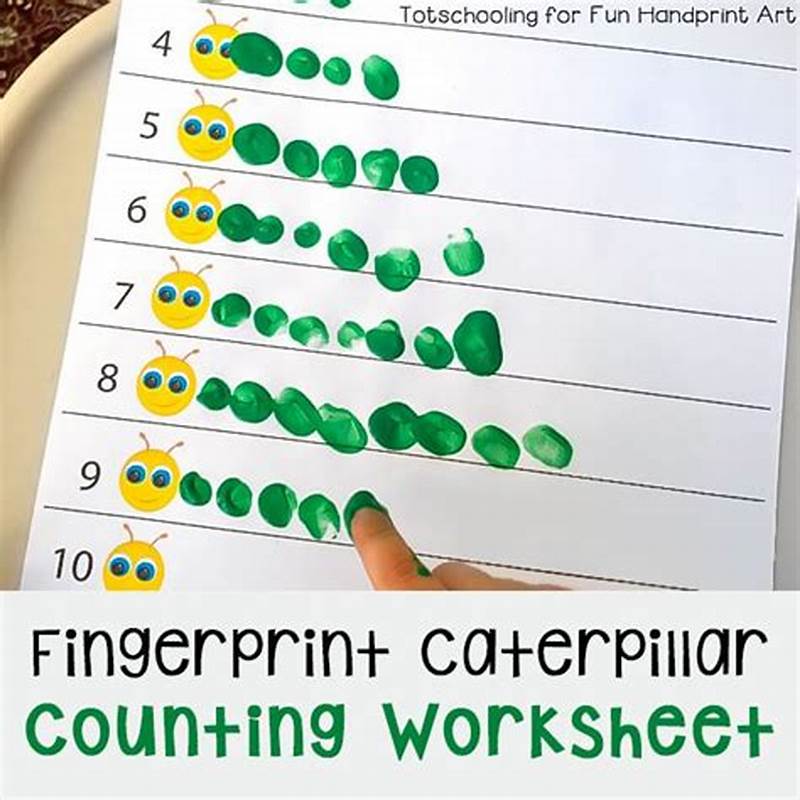 Fingerprint Counting Printables For Spring
