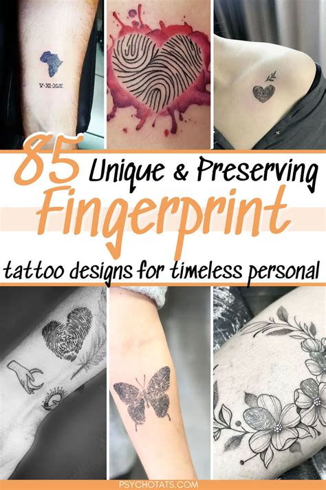 Fingerprint Tattoo Ideas