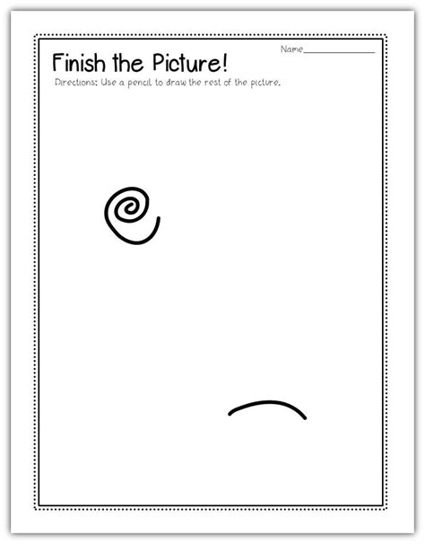 Finish The Picture Worksheet