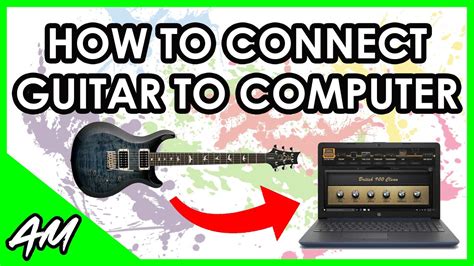 Finished connection of guitar to computer