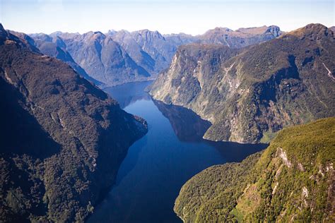 Fiordland National Park Aerial View