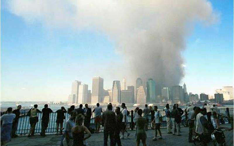 Fire And Smoke Engulfing The World Trade Center On 9/11