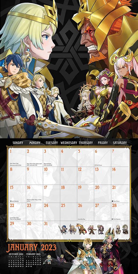 Fire Emblem Calendar