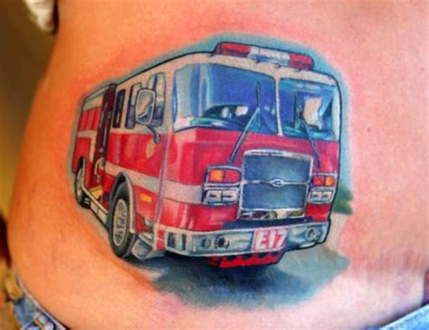 Fire Truck Tattoo
