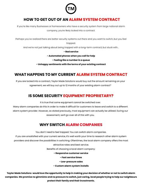 Printable Fire Alarm Maintenance Contract Template Riccda