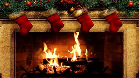 Fire Christmas Background