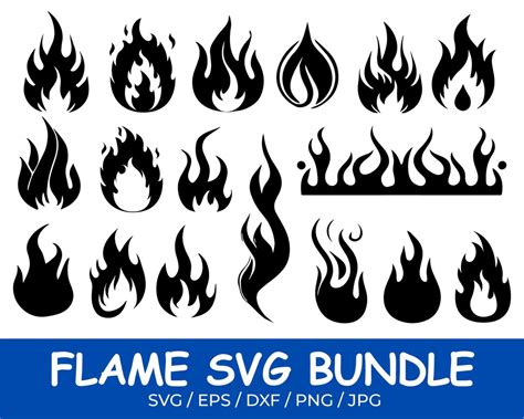 Download Fire Clipart Bundle DXF Files