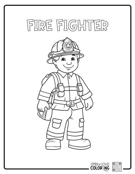 Fire Fighter Coloring Page