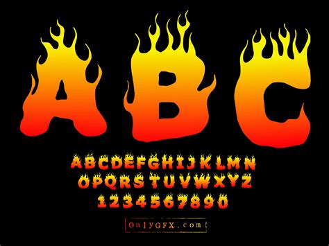 Flames Alphabet