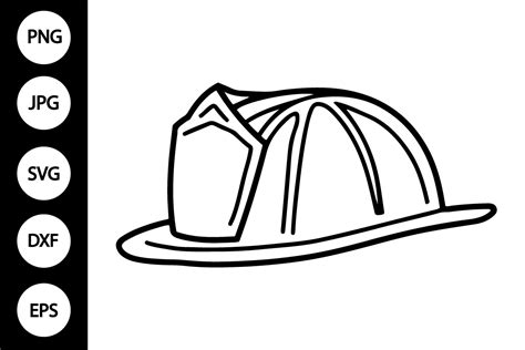 Protect Your Head in Style with SVG Fire Helmet Graphics - Boost Your Designs Now!
