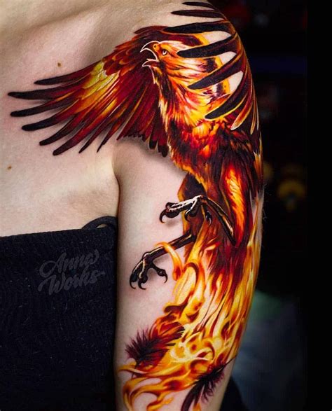 Fire Phoenix Tattoo