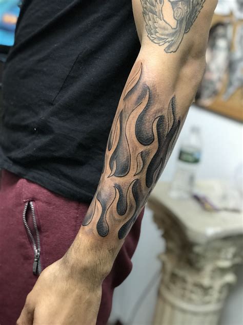 Fire Sleeve Tattoo