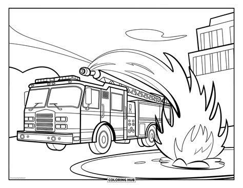 Fire Truck Color Page