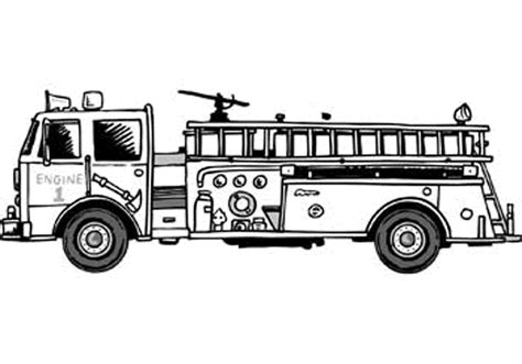 Fire Truck Coloring Page Free Printable