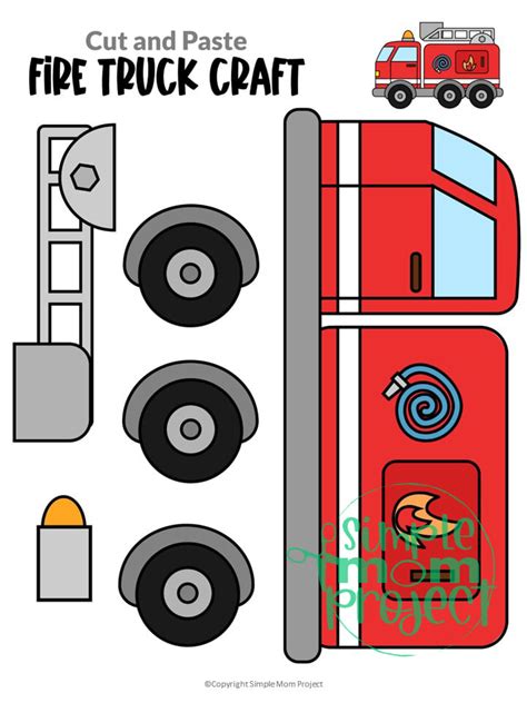 Fire Truck Craft Printable