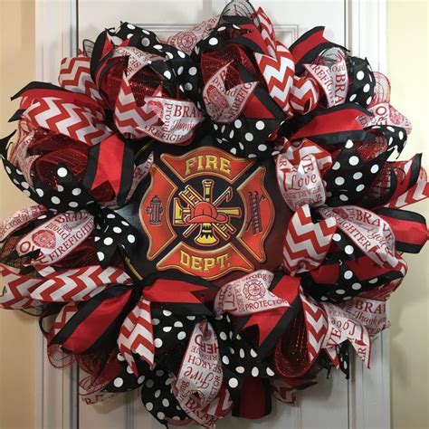 Firefighter Christmas Wreath