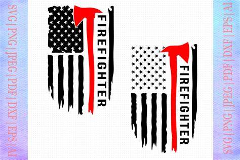 Get Your Hero On: Free Firefighter Flag SVG for Your Next Project!
