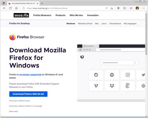 Firefox users exempted