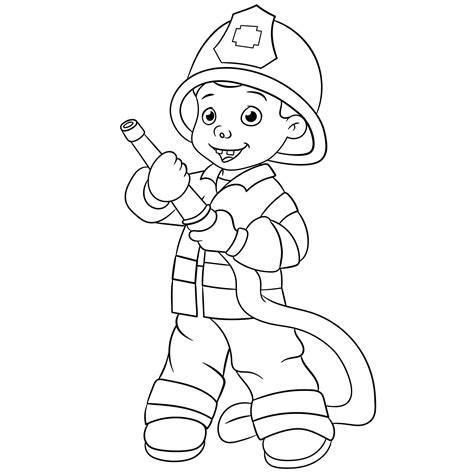Fireman Coloring Page