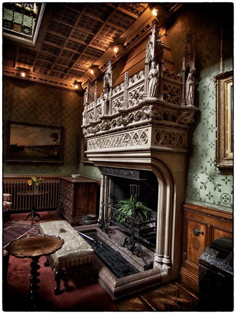 Fireplace Mantels in Victorian Gothic Interiors