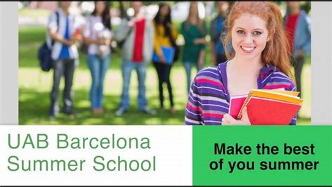 First Period Uab Barcelona Summer School 2024 (4008/6) The First Period Will Take Place From 25Th June To 12Th July 2024., 2024