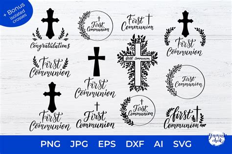 Divine Delight of First Holy Communion: Unlock the Graceful Designs of Communion SVG