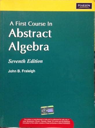 First Course In Abstract Algebra A
