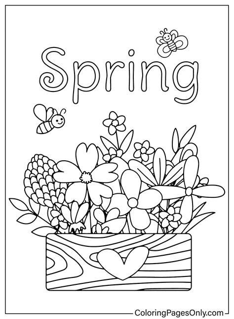 First Day Of Spring Coloring Pages