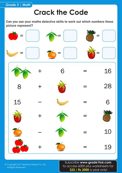 First Grade Math Logic Worksheets