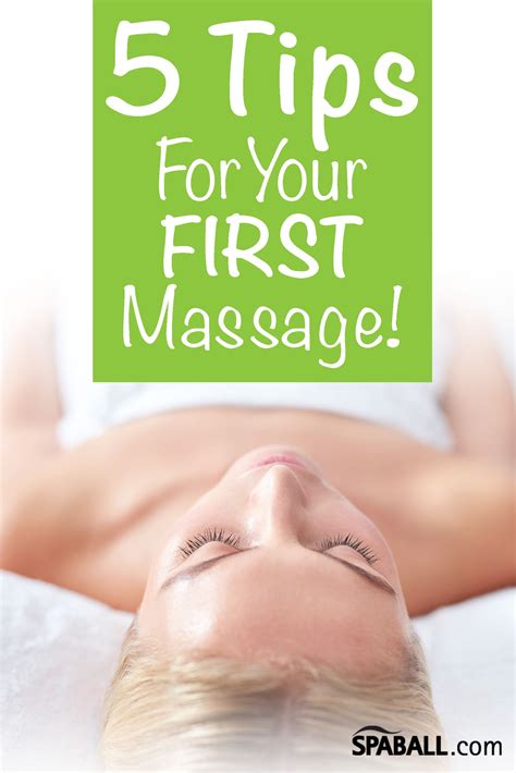 First Massage Tips