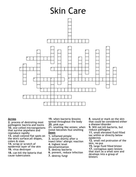 Decoding the Enigmatic First Name in Skin Care: Explore the Crossword Puzzle of Beauty