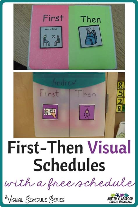 First Then Visual Schedule First Then Visual Printable