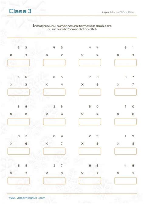 Fisa De Lucru Inmultirea Cu 3
