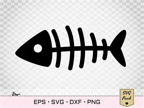 Unleash Your Creativity with the Exquisite Fish Bone SVG Design!