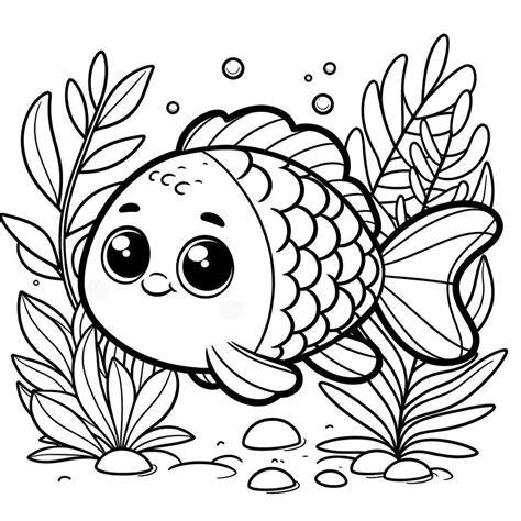 Fish Coloring Book Pages