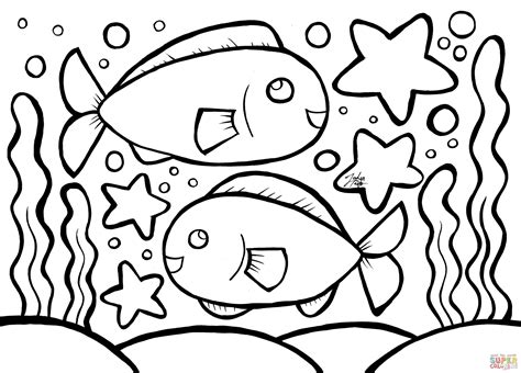 Fish Coloring Pages For Kids