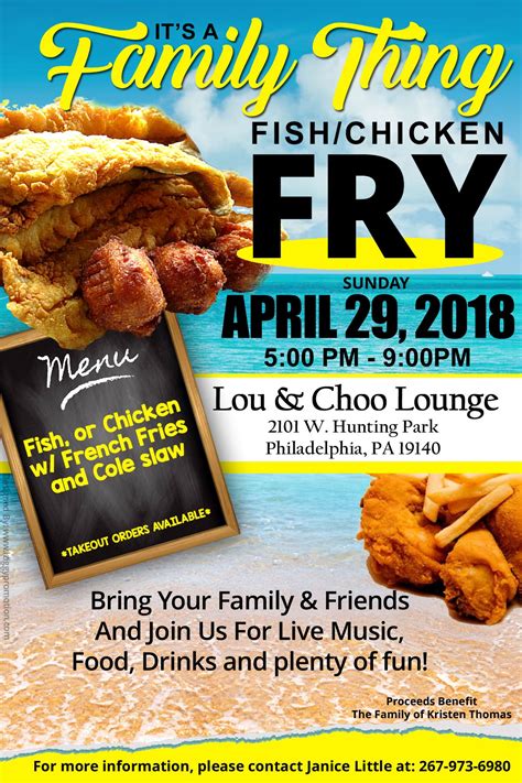 Family Fish Fry Flyer created by iziggypromotion Fried fish, Flyer