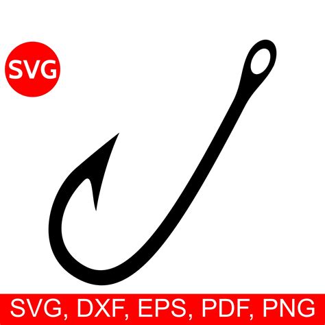 Catch Fishes in Style with Free Fish Hook SVG – Download Now!