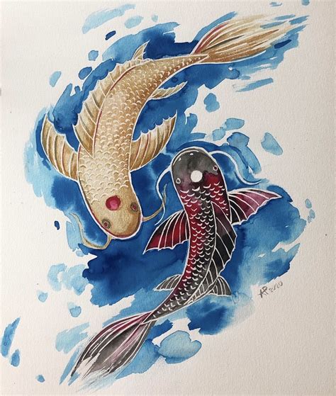 Fish Japanese Drawing