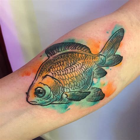 Half sleeve Koi Fish tattoo Chronic Ink