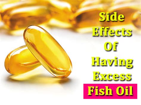 Fish oil supplements risks and side effects