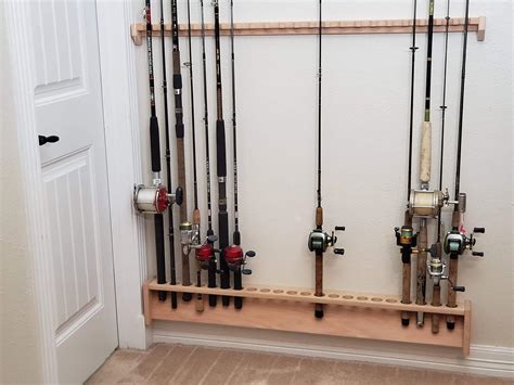 Wall Mounted Rod Rack Vertical! Get Organized! Built by Rods Rest Fishing rod storage, Diy