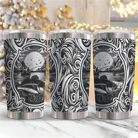 Download Fishing| 20oz|Sublimation Tumbler Design Files DXF Files
